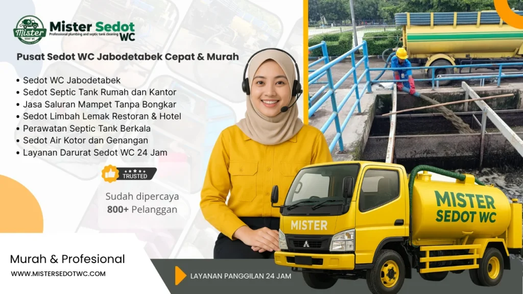 Sedot WC Jakarta Timur | Termurah Panggilan 24 Jam